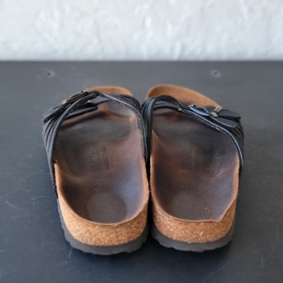 Birkenstock Granada Sandals EU 37 US 6.5 7 Leather | Solid Earthy Color Hippie - Picture 4 of 9
